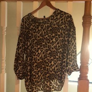 Animal print top